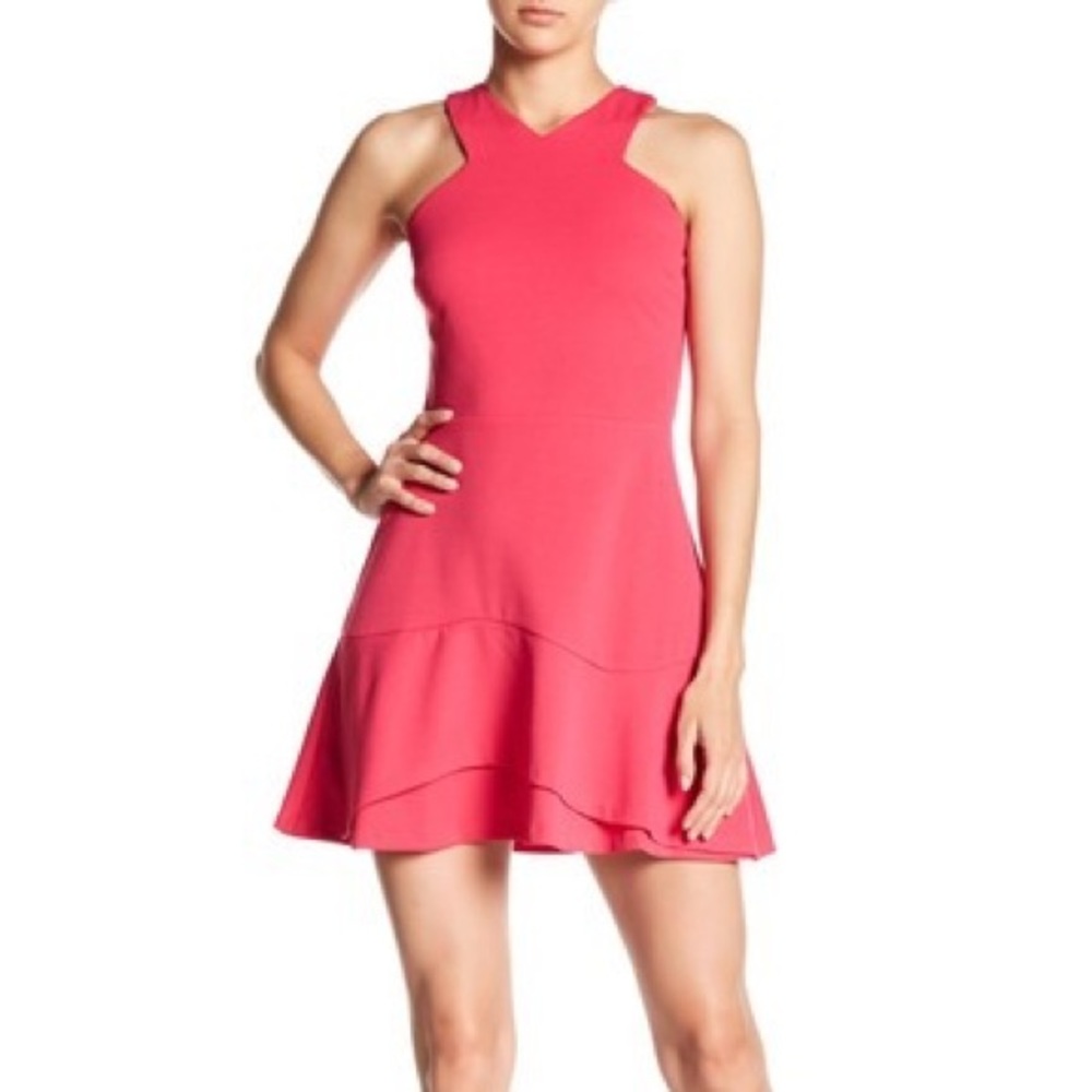 Love...Ady Ruffle Hem Fit & Flare Dress